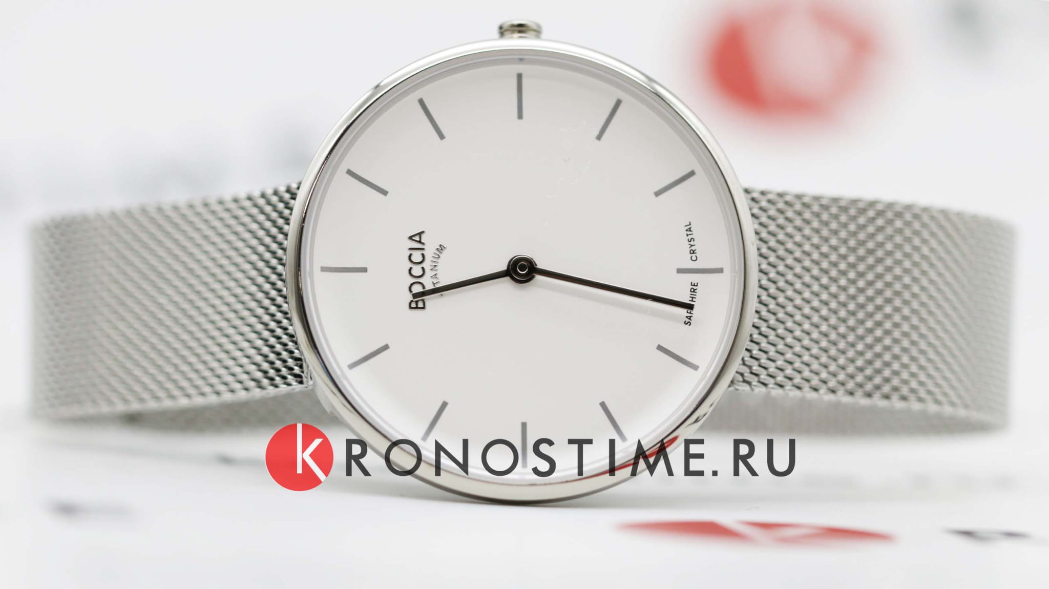 Boccia Titanium Boccia Titanium 3327-09 женские часы белый циферблат на запястье